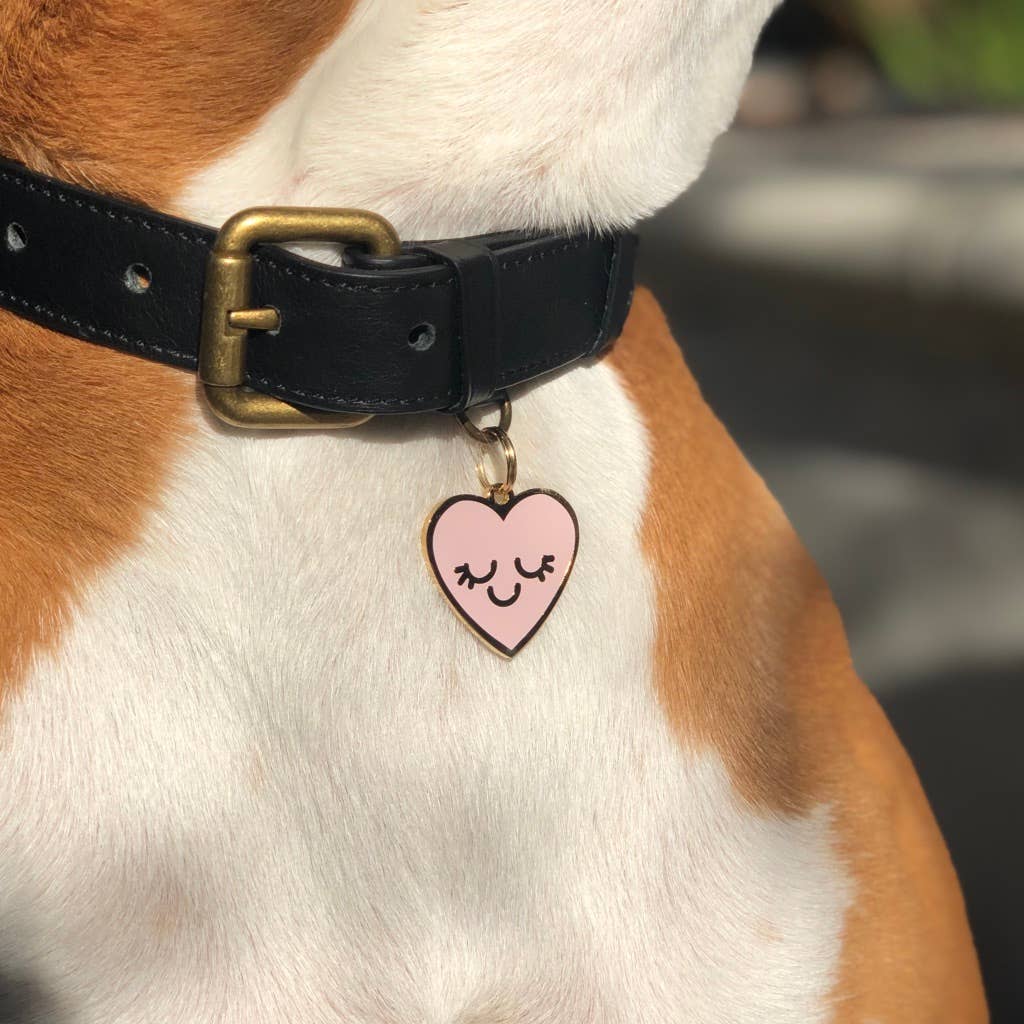 Smiling Heart Dog Tag