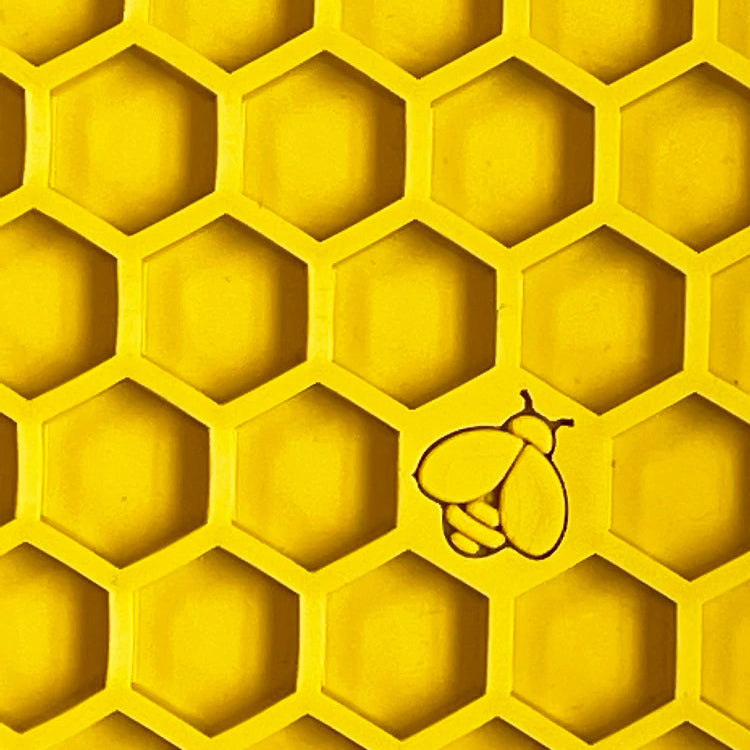 Small Enrichment Licking Mat - Honeycombs