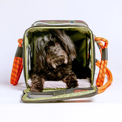 Out-of-office Pet Carrier - Camo / Orange