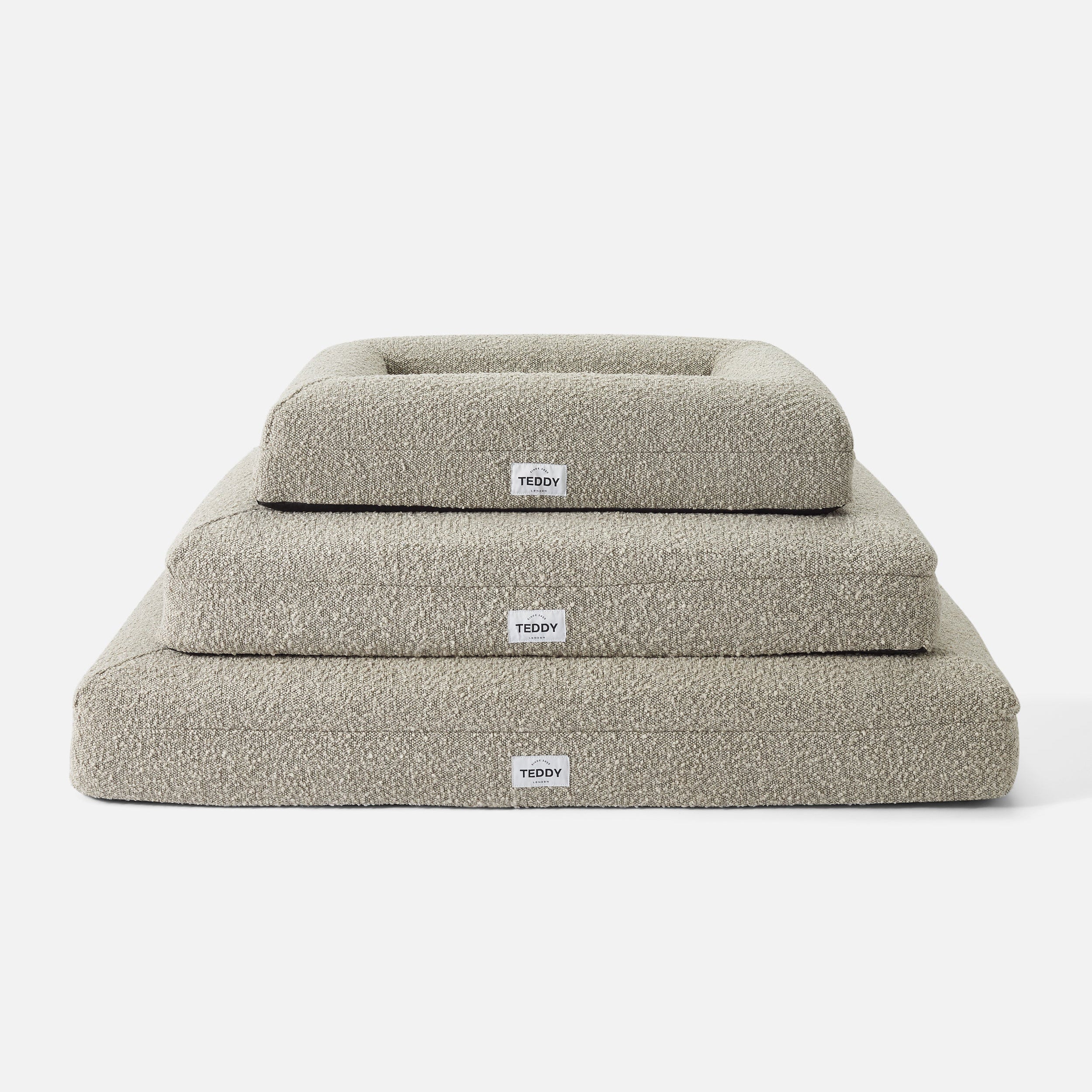 Boucle Bed - Grey