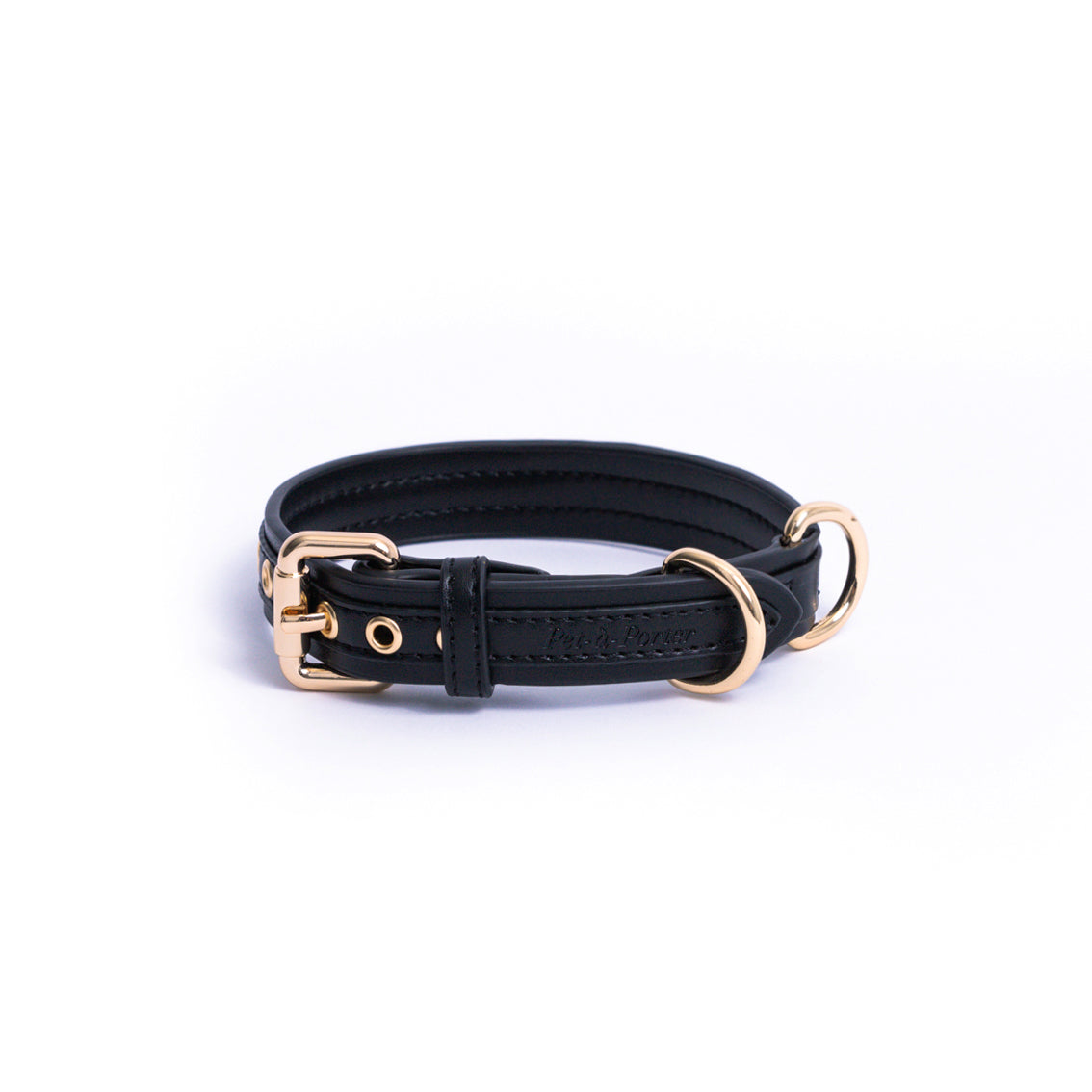 Onyx Black - Vegan Leather Collar