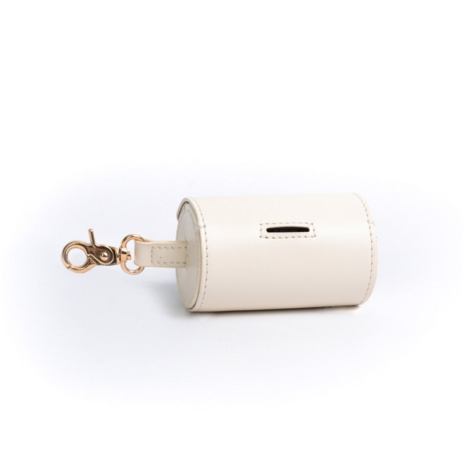 Ivory Cloud - Vegan Leather Poop Bag Holder