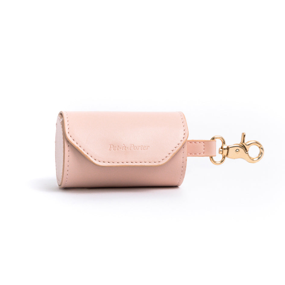 Rose Quartz - Vegan Leather Poop Bag Holder