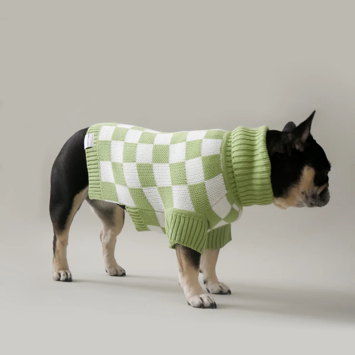 Checkerboard Sweater - Green