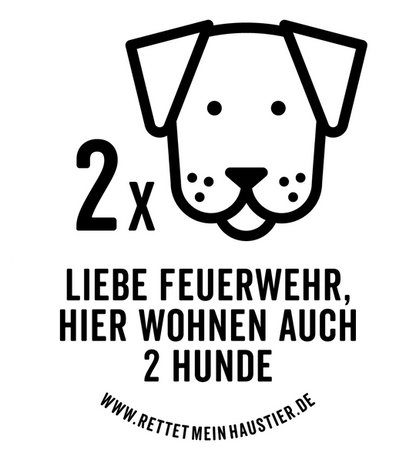 Save My Pet-sticker - 2 Honden