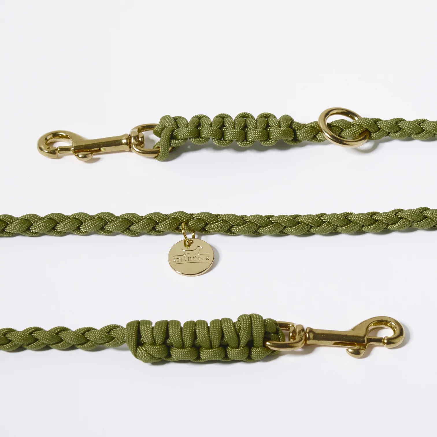 Olive Paracord Leash