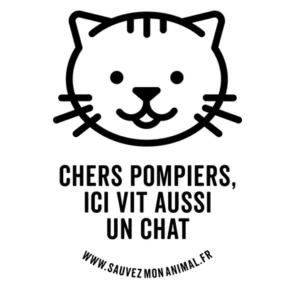 Save My Pet Sticker - 1 Cat