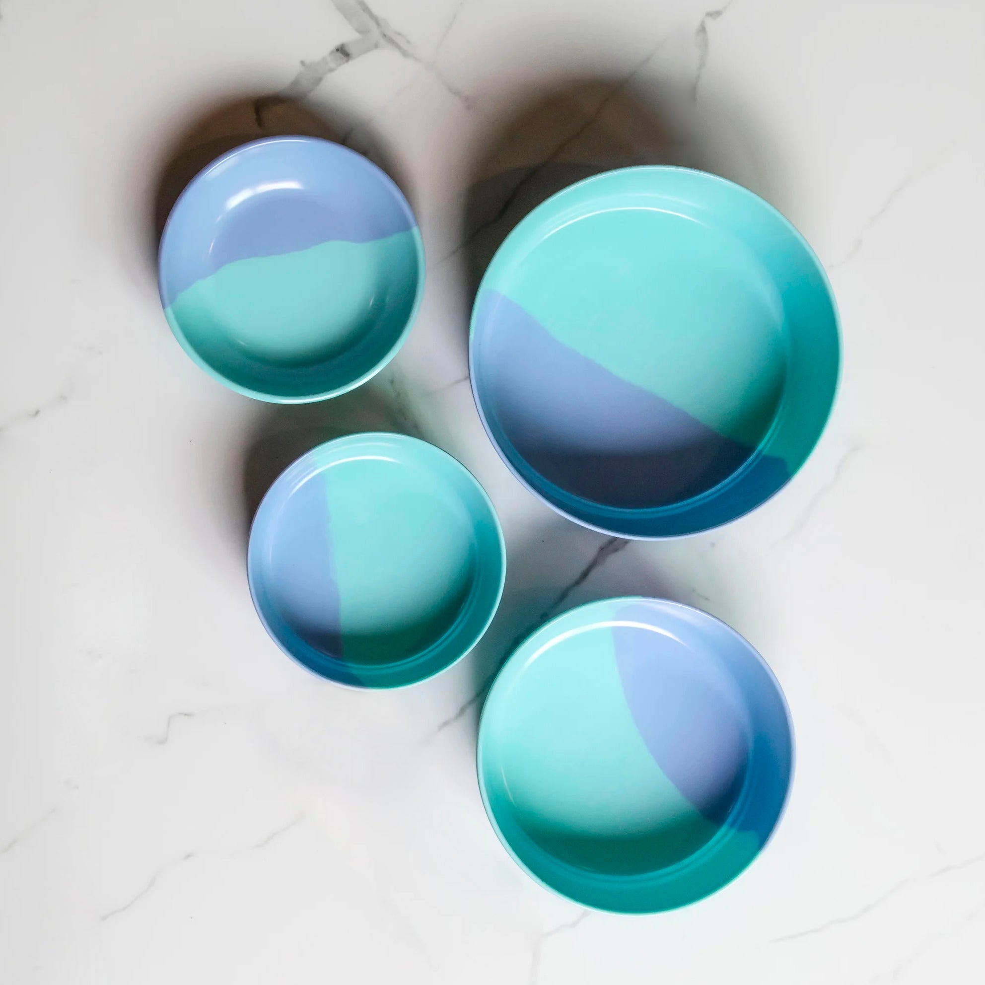 Dual Blue Saucer