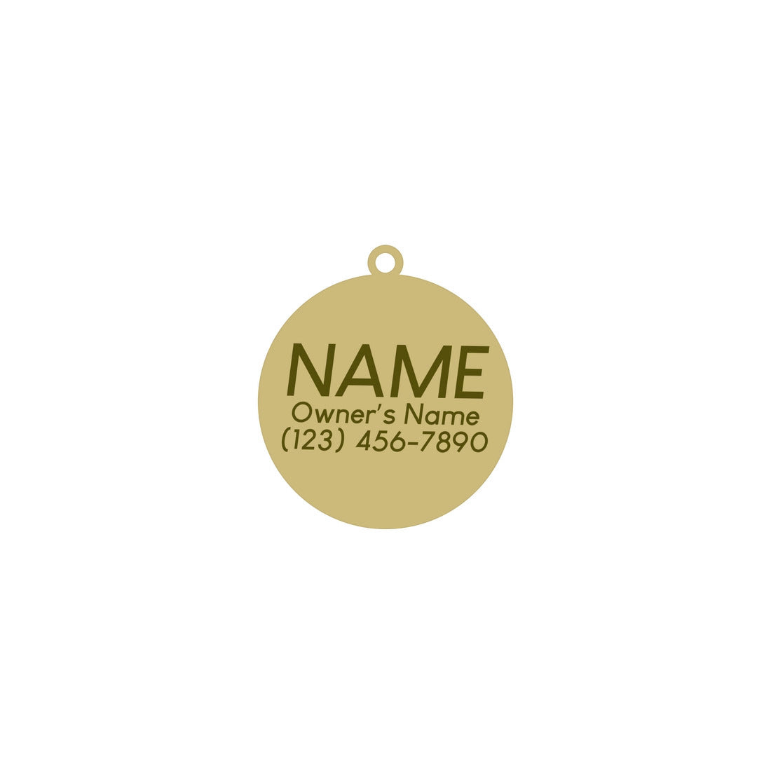 Treat Yo Self Dog Tag - White