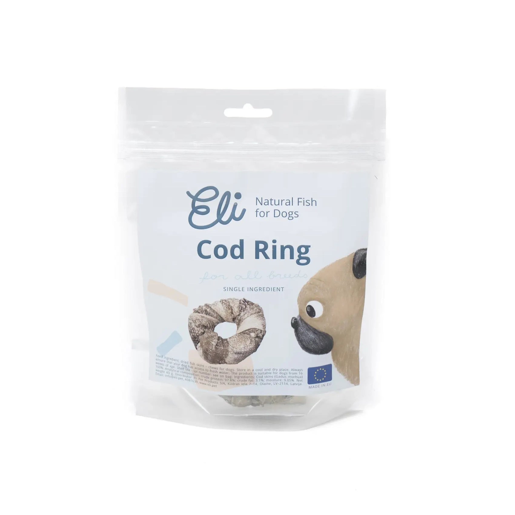 Cod Skin Ring Dog Treat