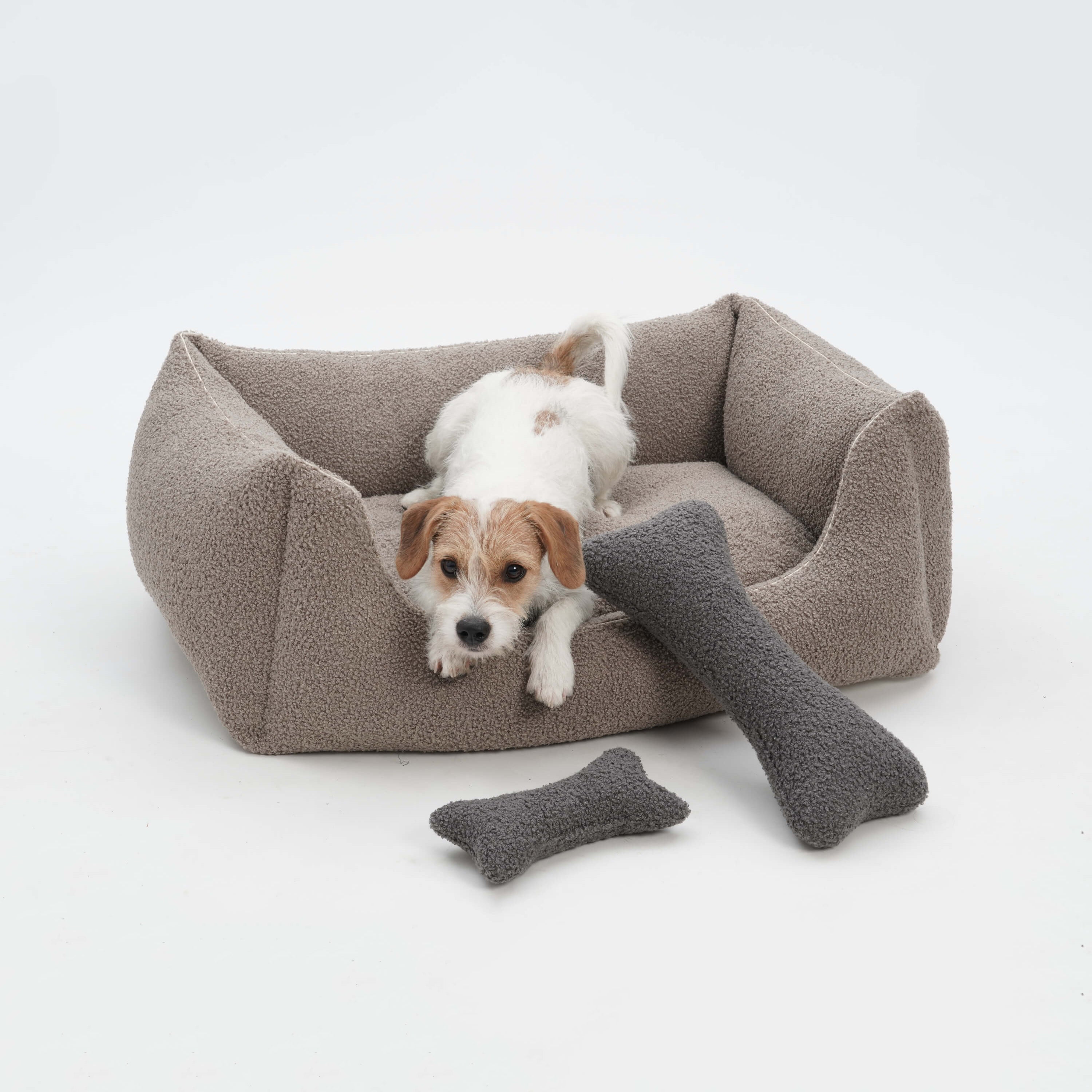 Box Bed Teddy - Stone