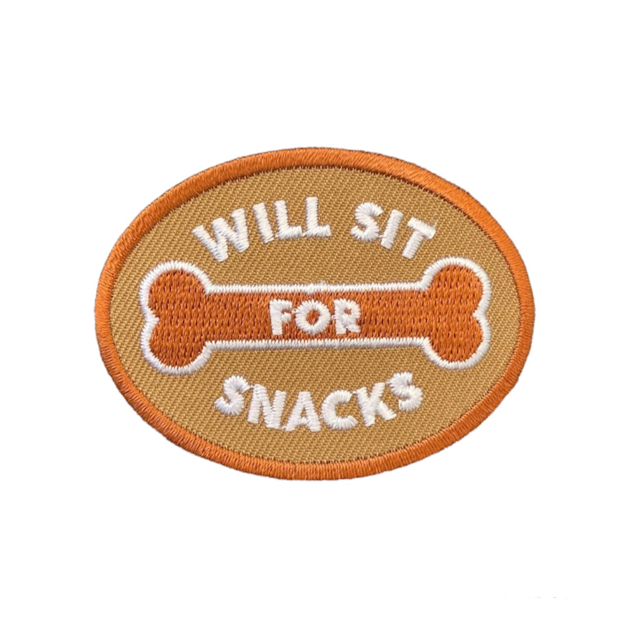 Will Sit For Snacks Badge