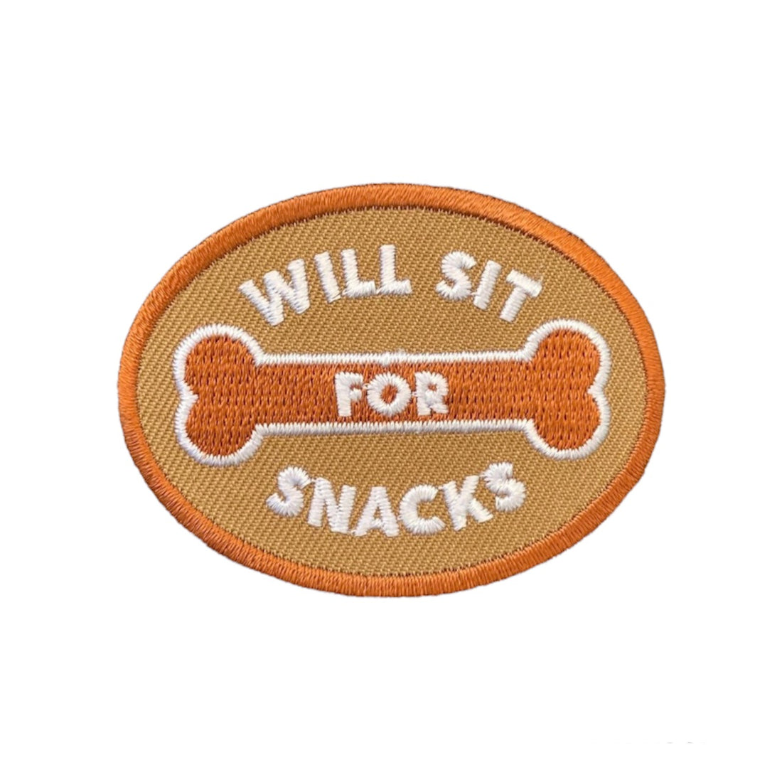 Will Sit For Snacks Badge
