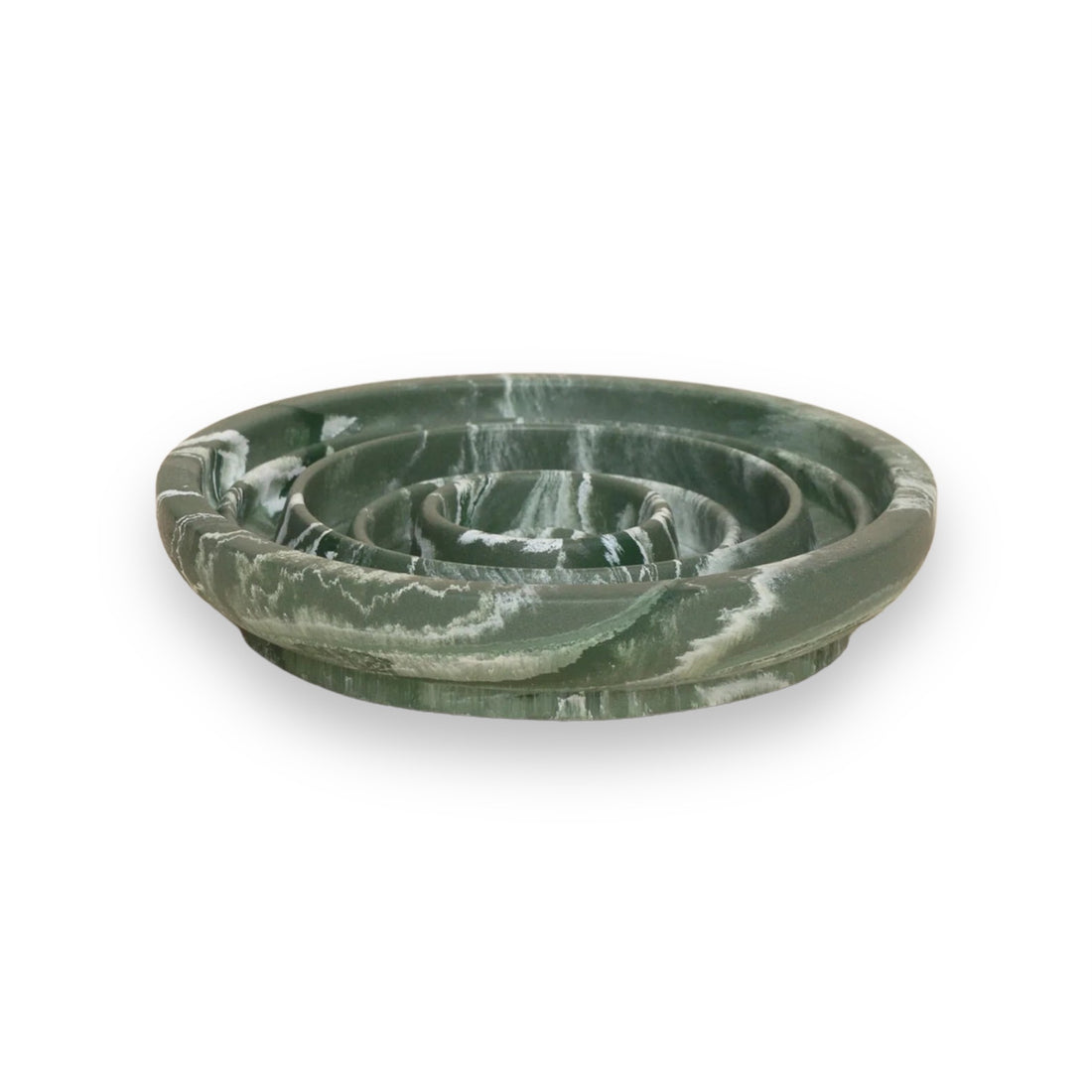 Slow Feeder Small Bowl - Duck Green Marble