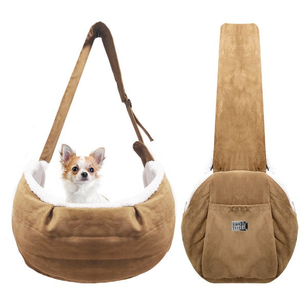 Rory Suede Carrier - Camel