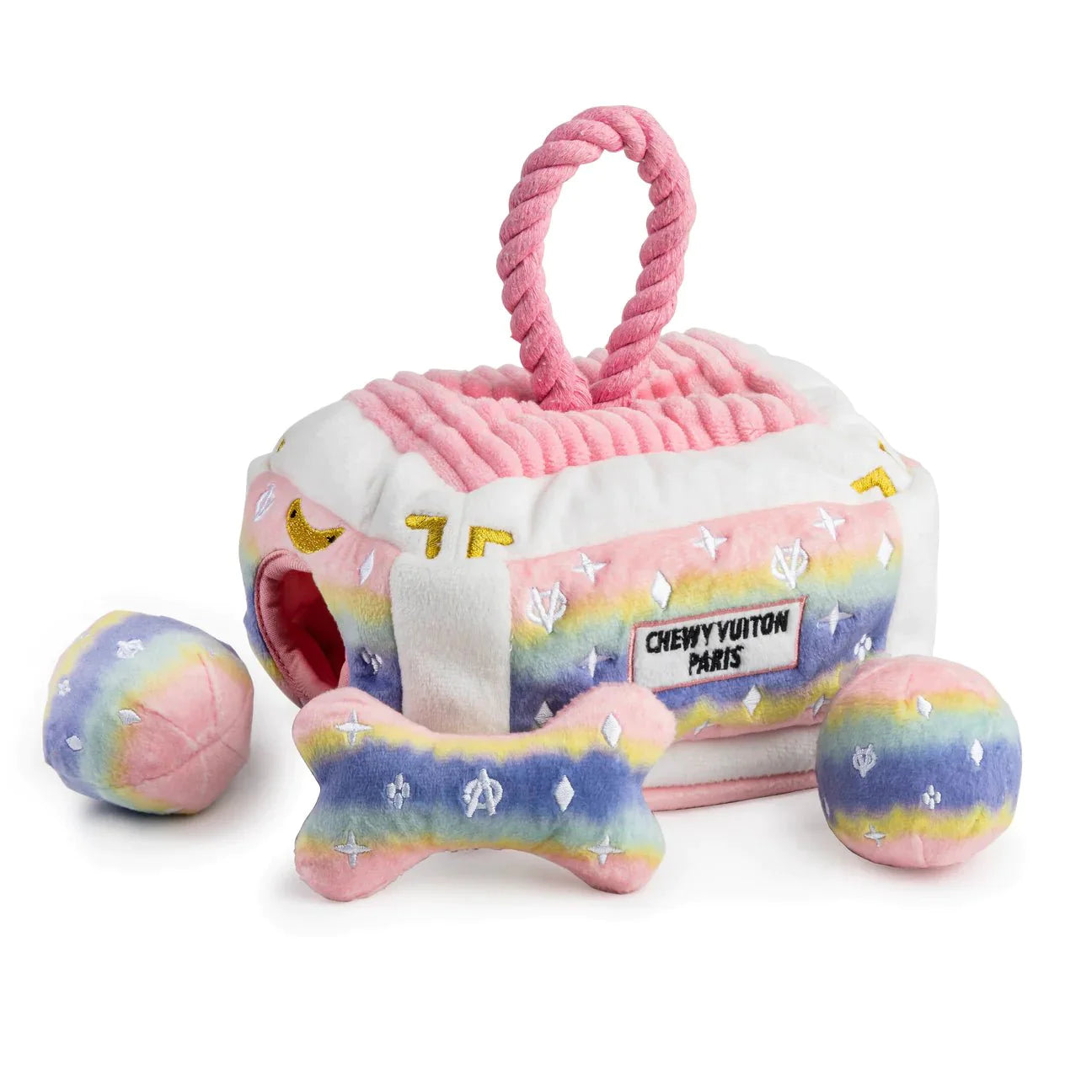 Chewy Vuiton Pink Ombre Interactive Trunk