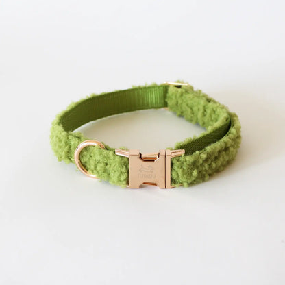 Sherpa Hundehalsband - Lime Green