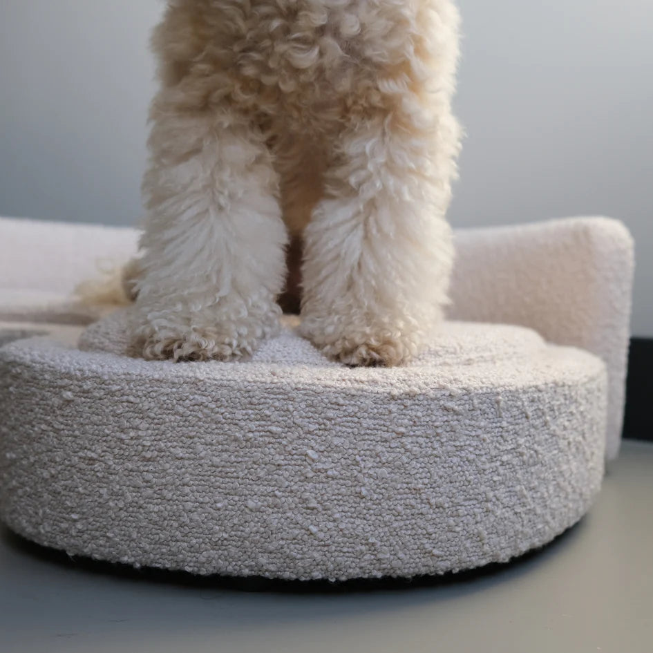 Bouclé-Hunde-Lounge-Bett