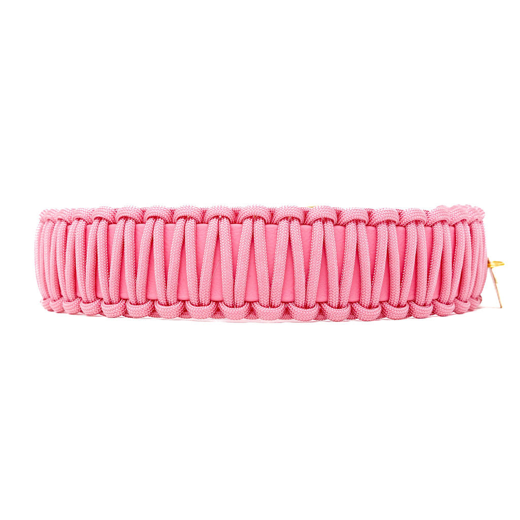 Rosa Biothane Paracord Halsband