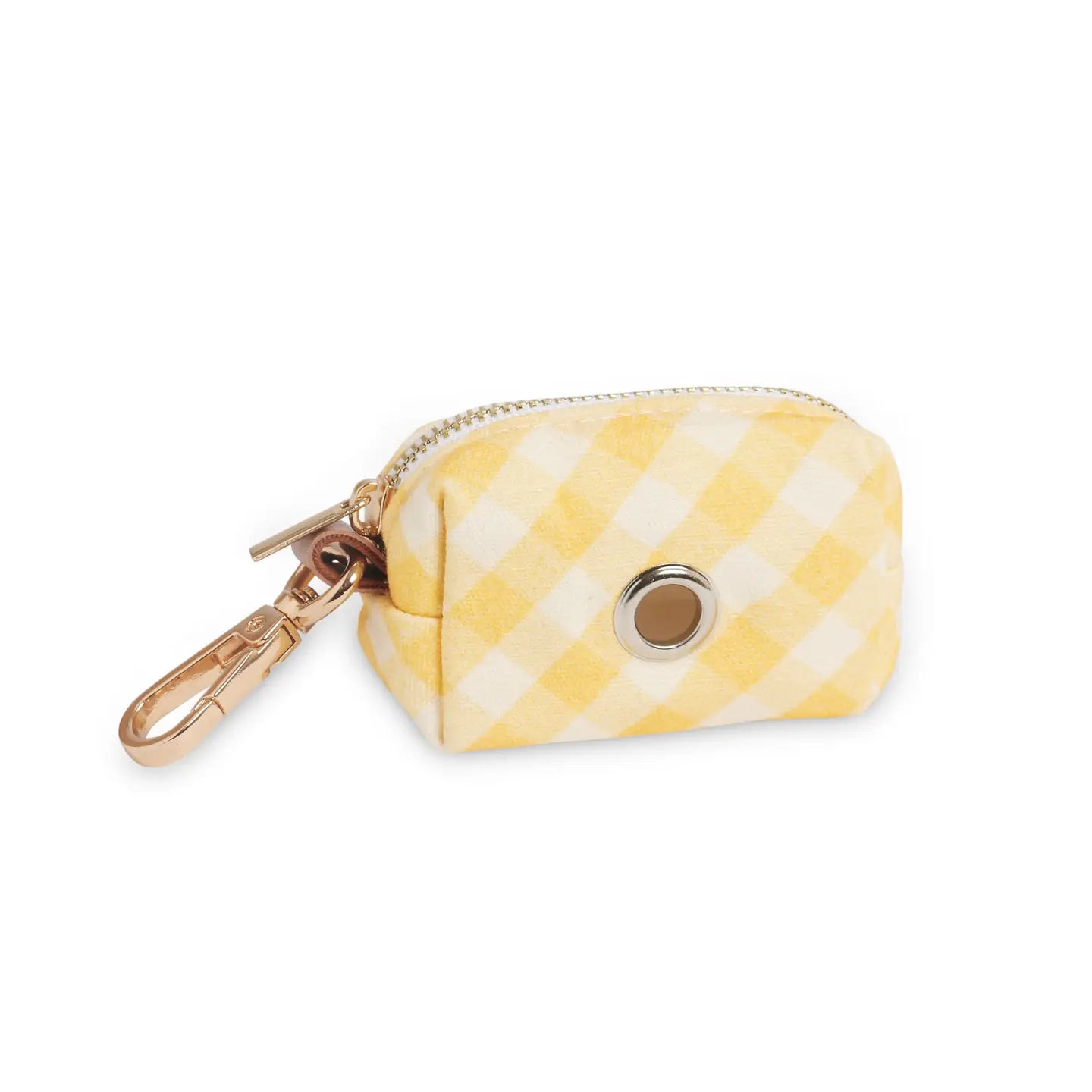 Poop Bag Halter - Löwenzahn Gelb Gingham