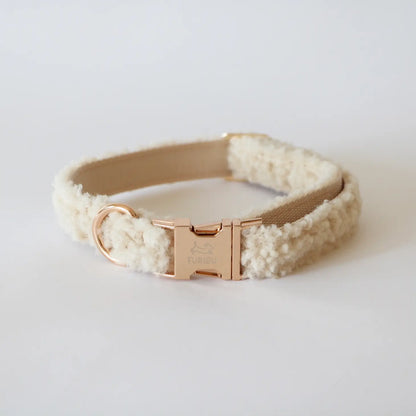 Sherpa Hundehalsband - Creme