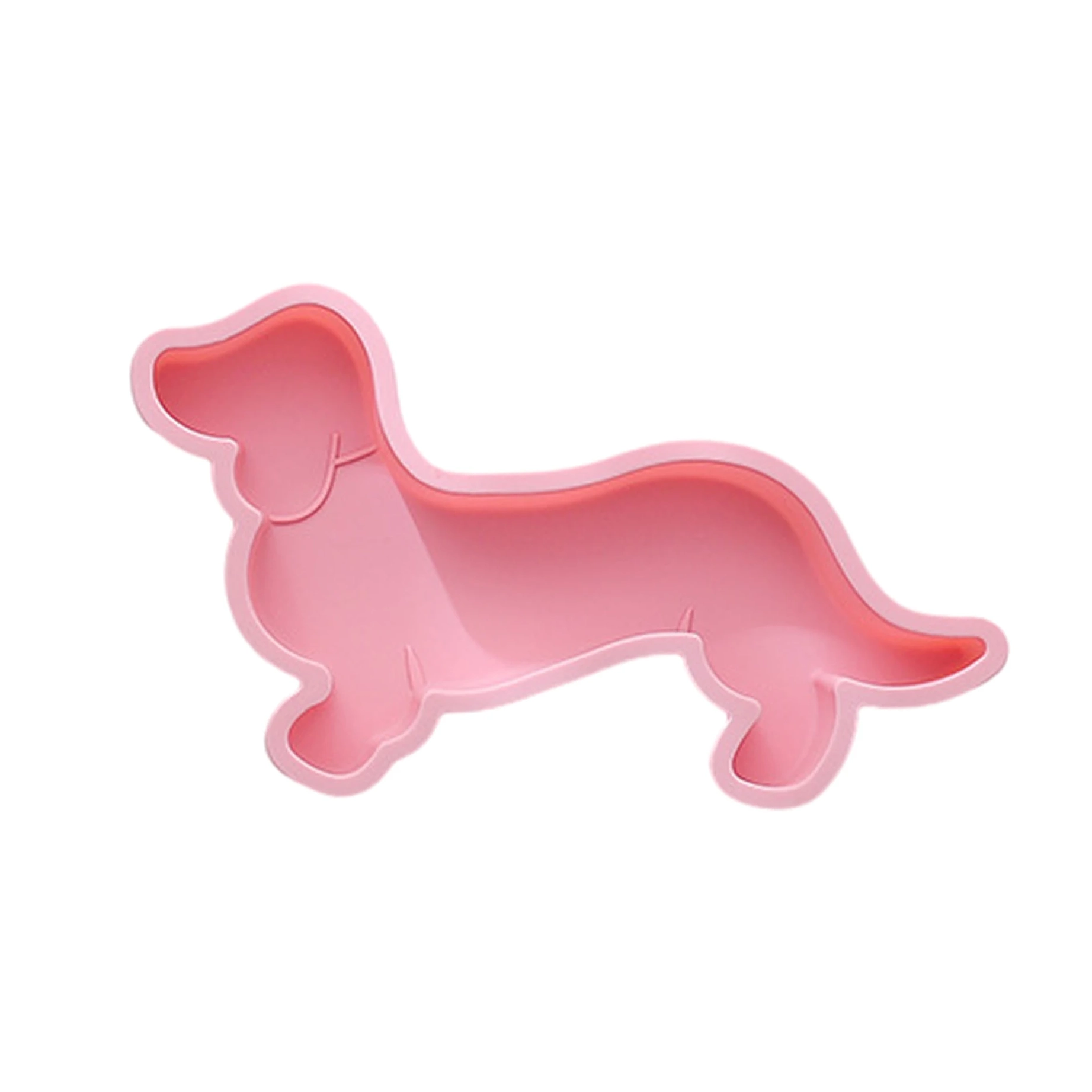 Dachshund Silicone Bake Mould - Pink