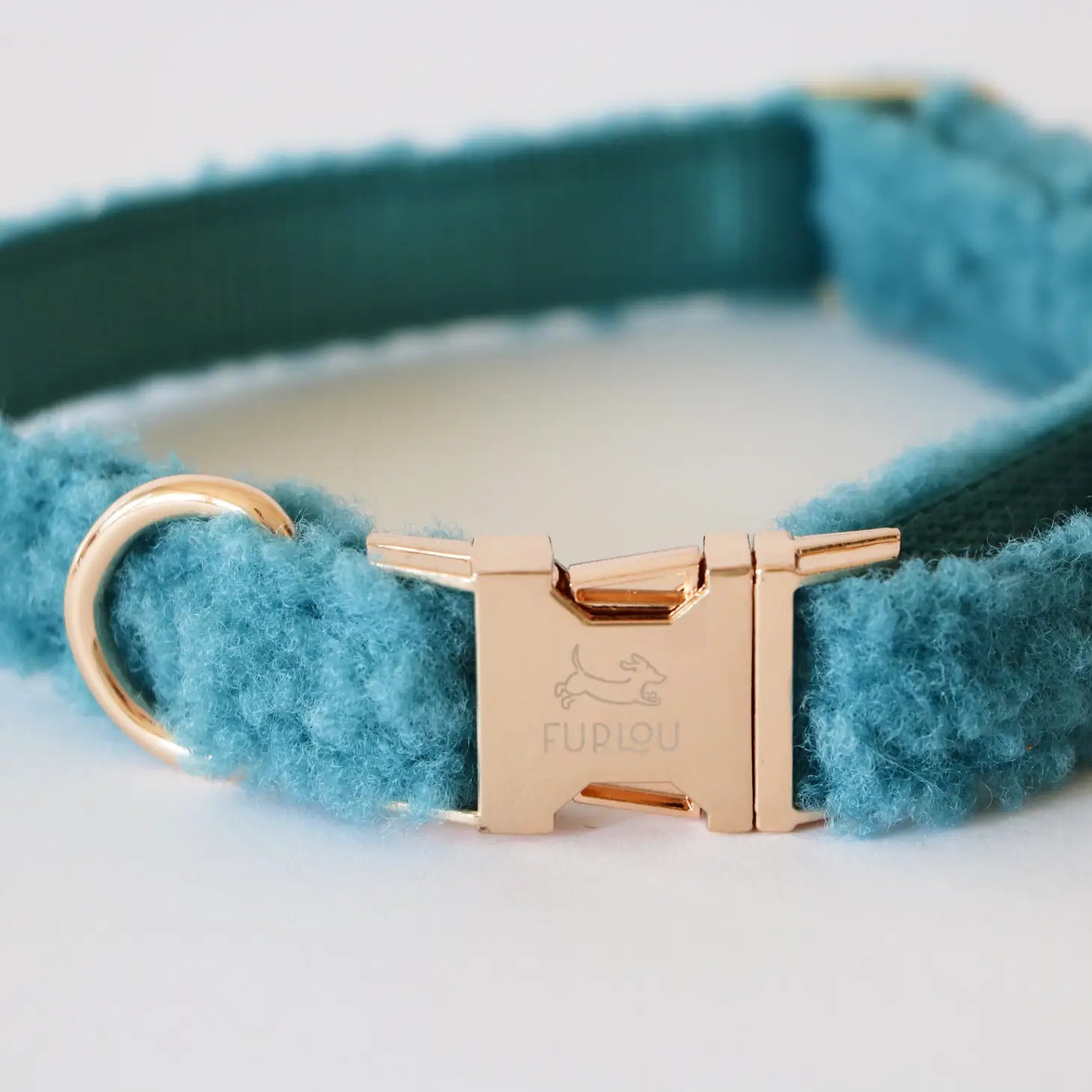 Sherpa Hundehalsband - Teal