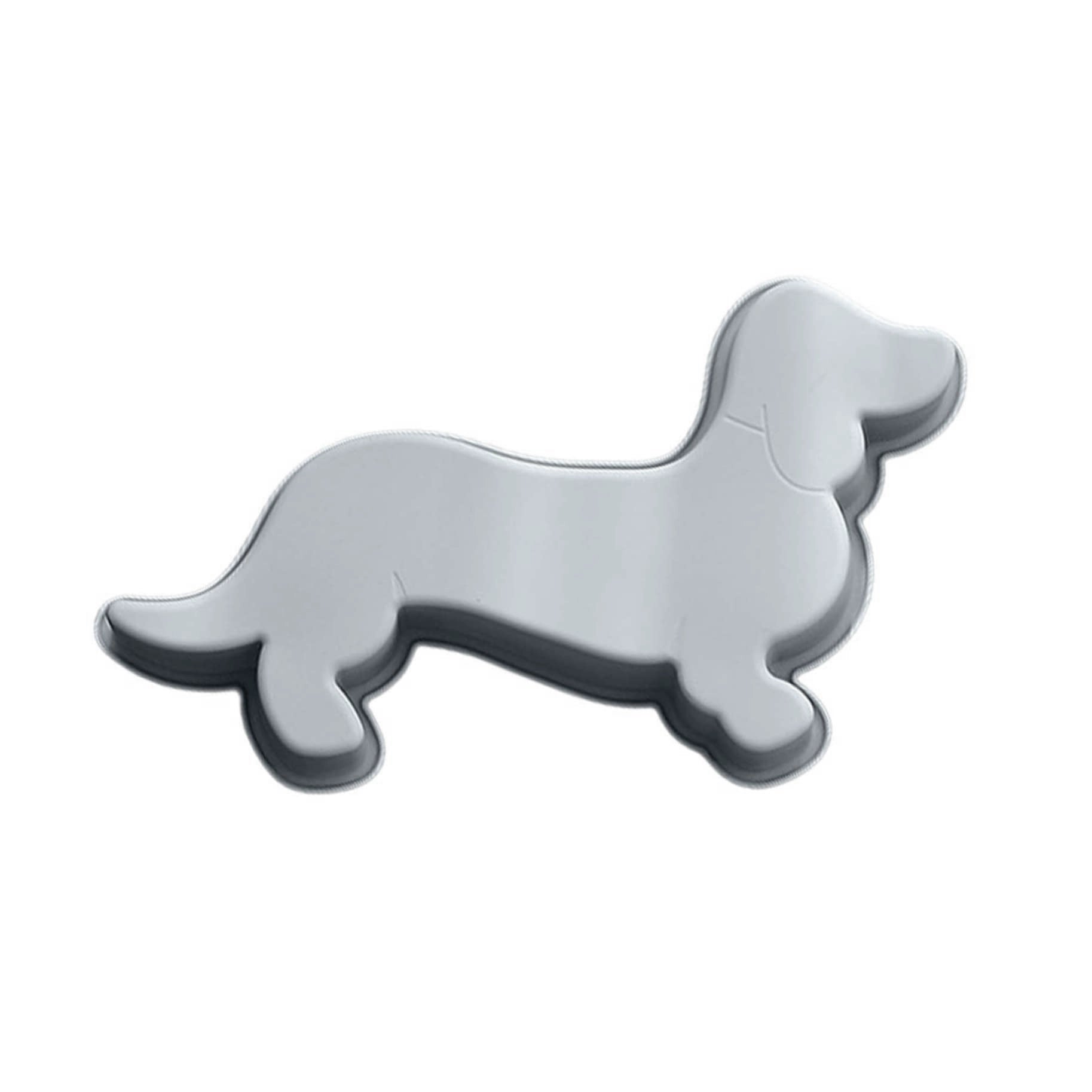 Dachshund Silicone Bake Mould - Grey