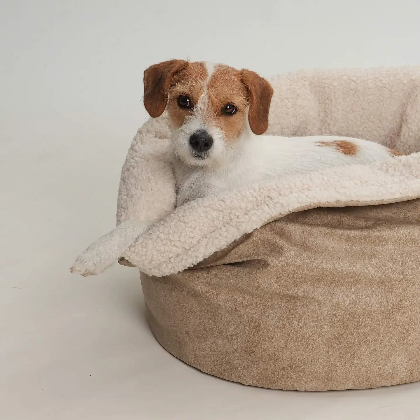 Dog Bed Shopper Basket | Saddle