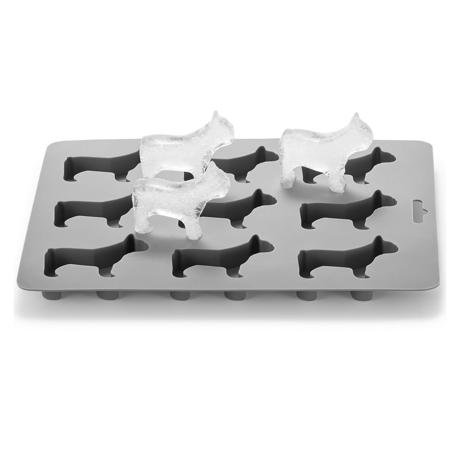 French Bulldog Ice Cube Silicone Mould - Grey