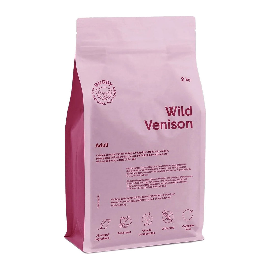 Wild Venison|Adult|Dog Kibble|100% Grain Free Dog Food