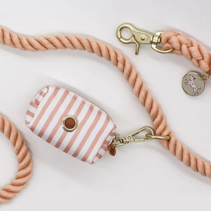 Poop Bag Halter | Pink Quartz Stripe