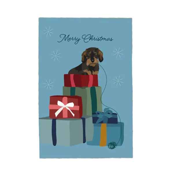 Dachshund Christmas Card