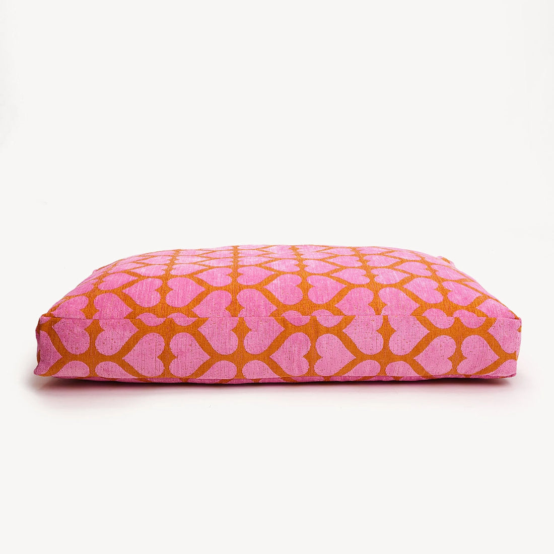 Herz Hundebett - Orange/Pink