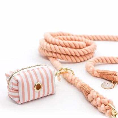 Poop Bag Halter | Pink Quartz Stripe