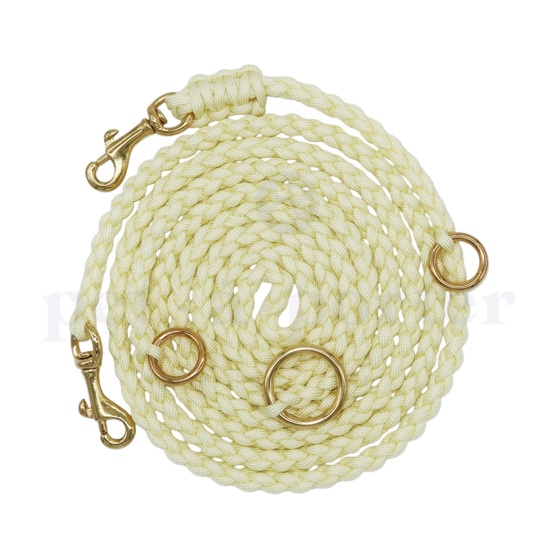 Adjustable Paracord Leash - Butter Yellow