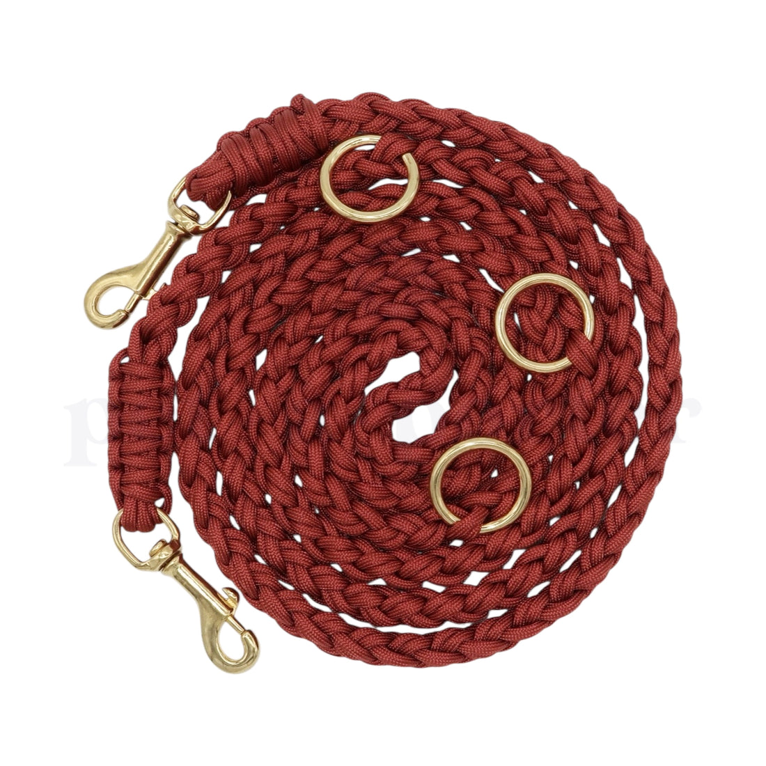 Adjustable Paracord Leash - Rust