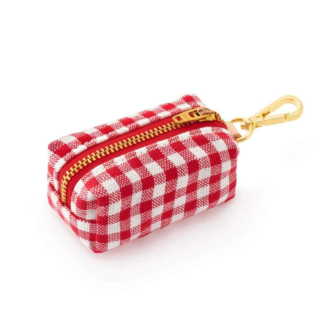 Red Gingham Waste Bag Holder