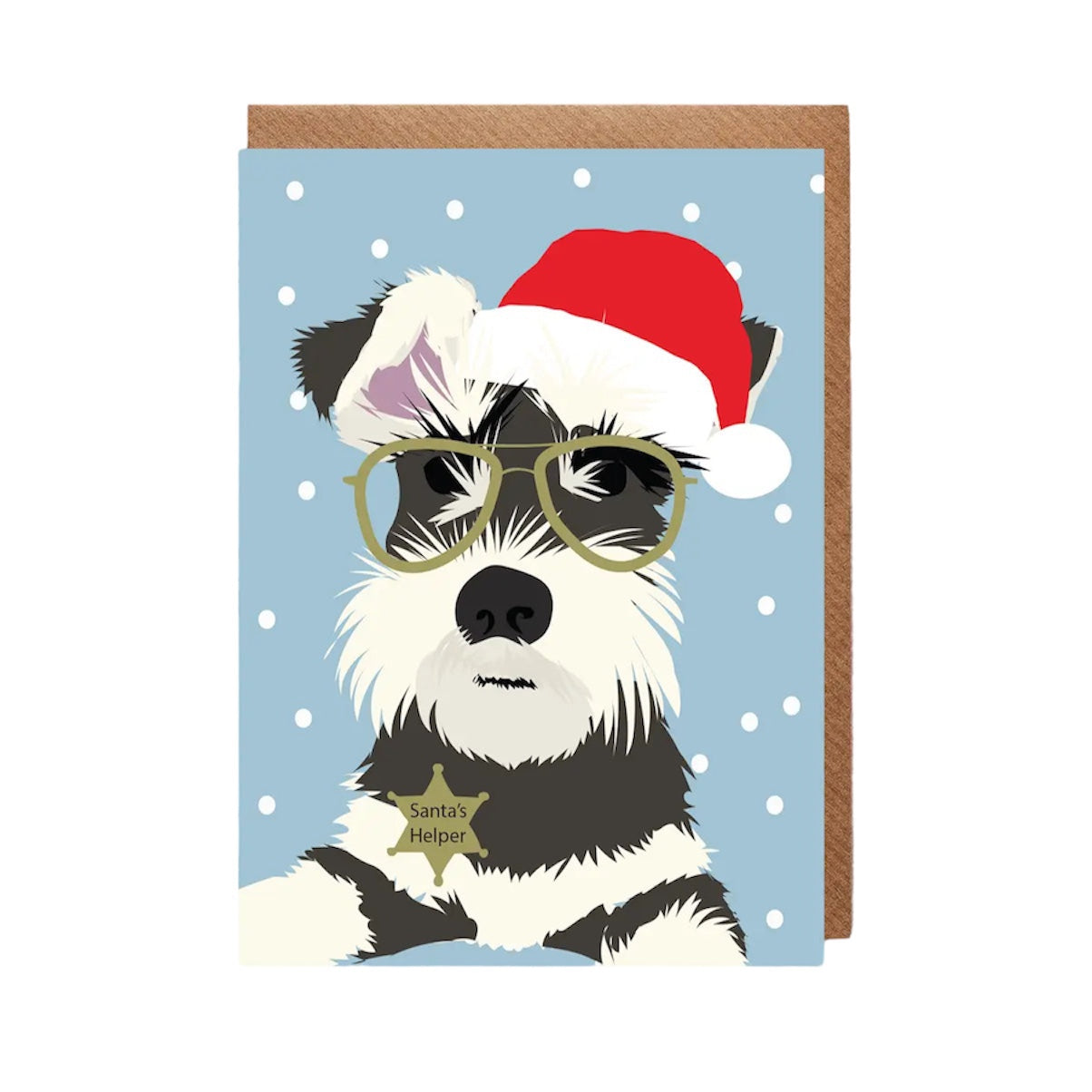 Monty The Schnauzer Christmas Card