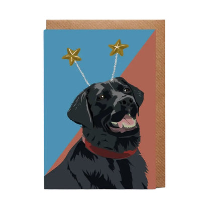 Bonney the Black Labrador Card