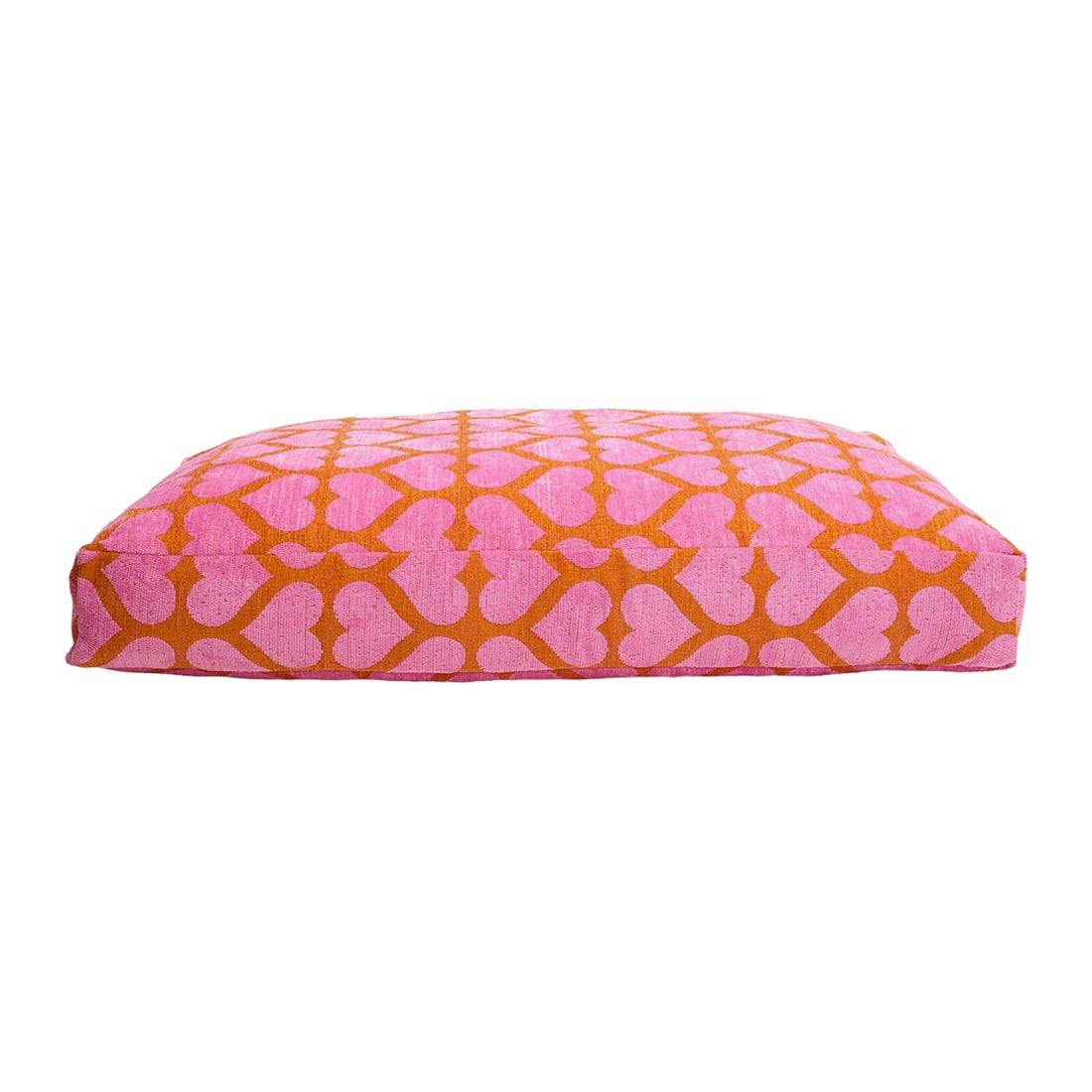 Herz Hundebett - Orange/Pink