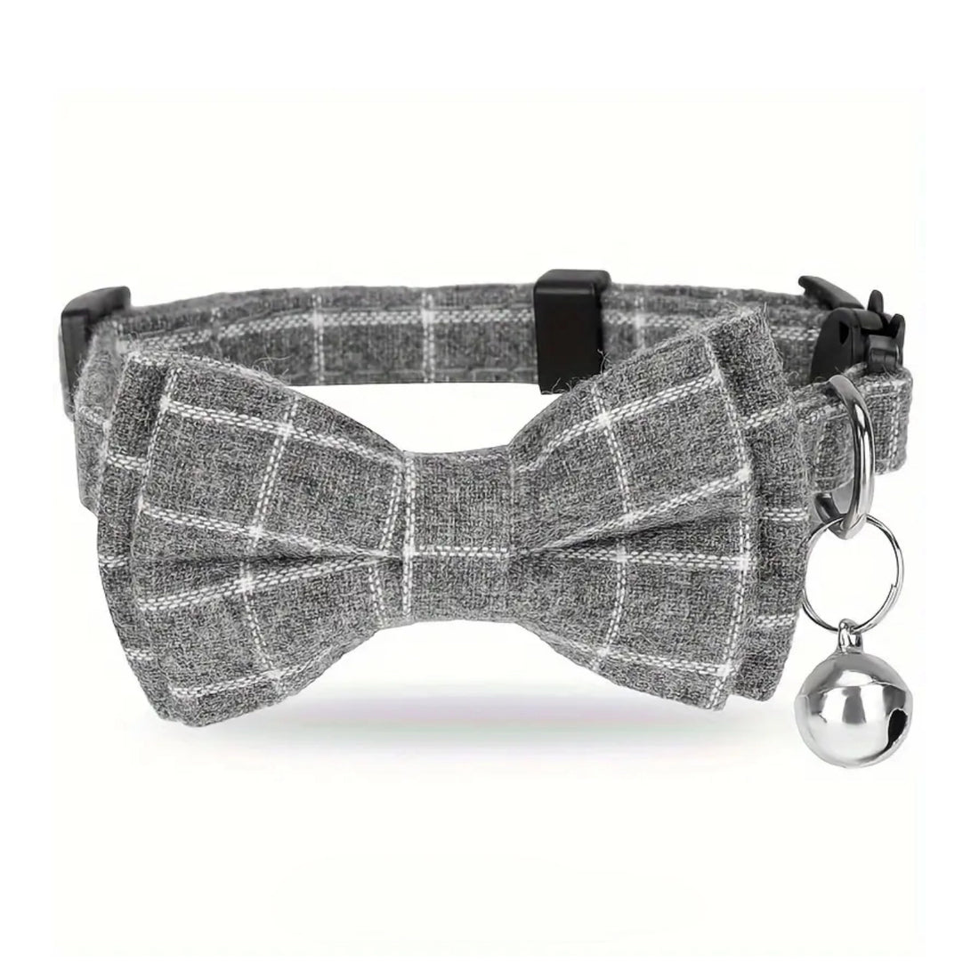 Adjustable Collar with Bell | Boss B*tch Grey