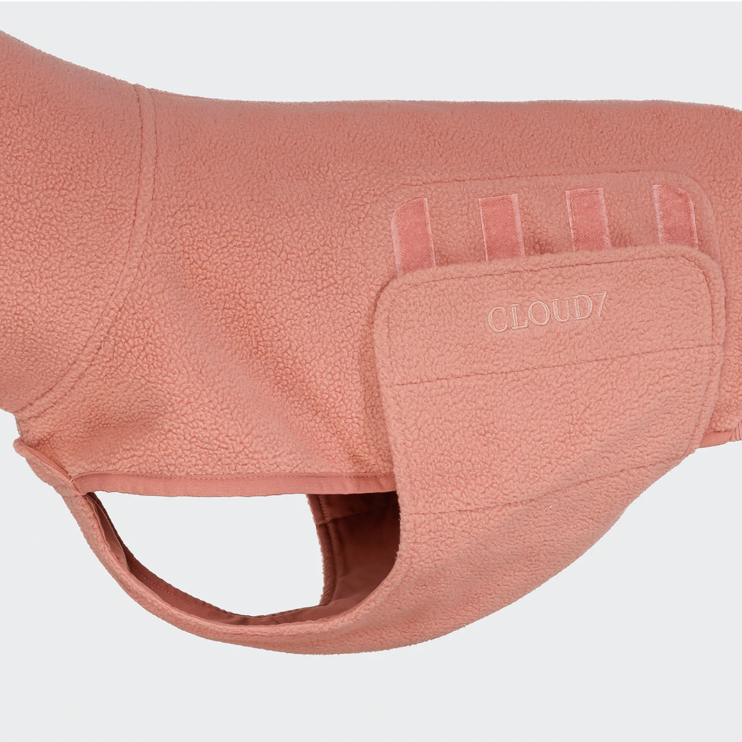 Cloud7 Derby Fleece Sweater DACHSHUND - Faded Rose