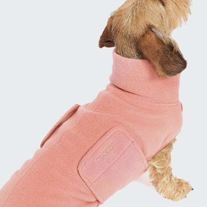 Cloud7 Derby Fleece Sweater DACHSHUND - Faded Rose