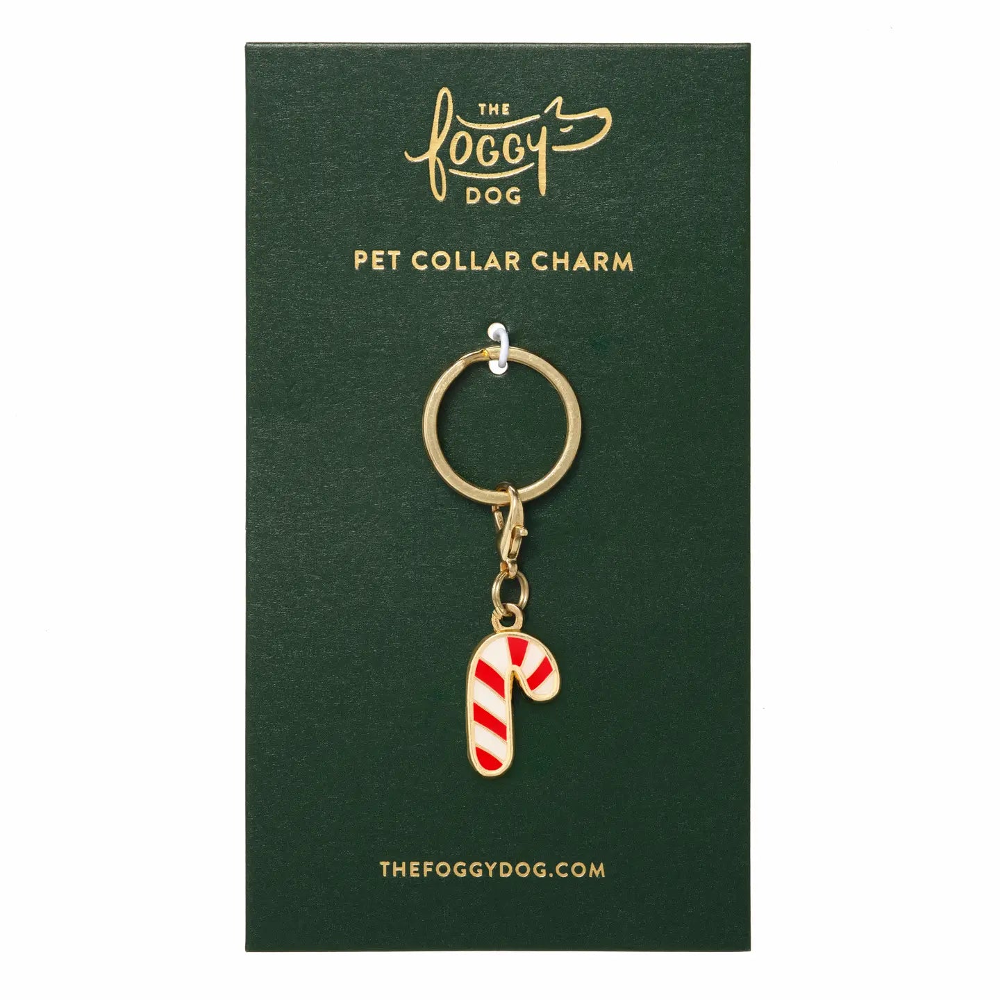 Candy Cane Collar Charm