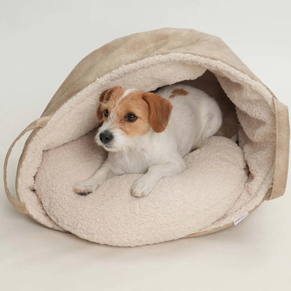 Dog Bed Shopper Basket | Saddle