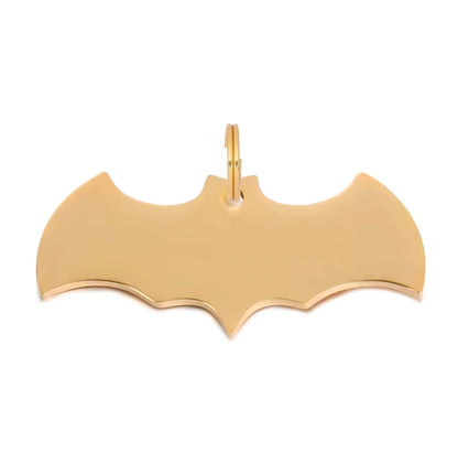 Batman Shaped Dog Tag - Gold