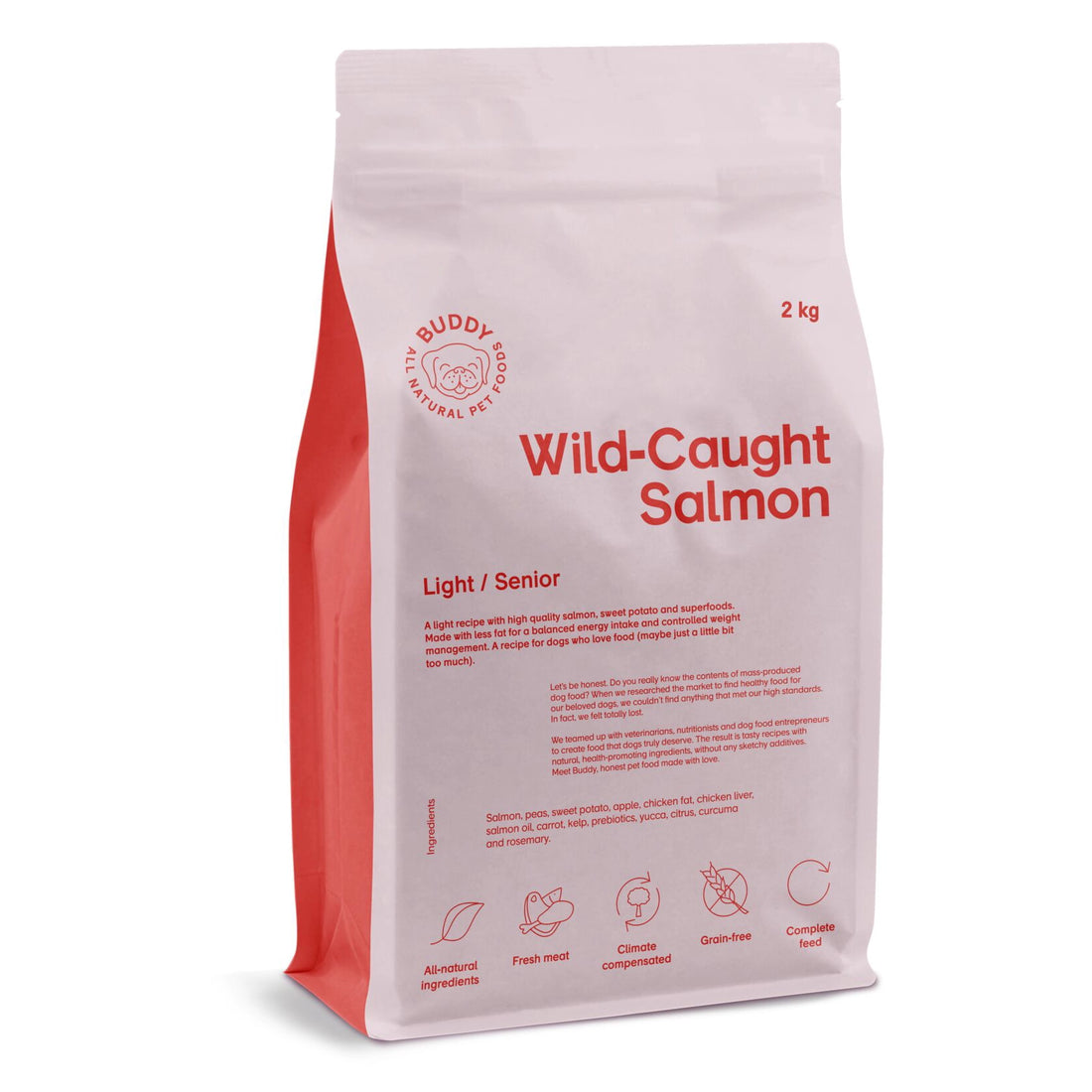 Wild gefangener Lachs｜Light/Senior｜Hundefutter｜100% getreidefreies Hundefutter