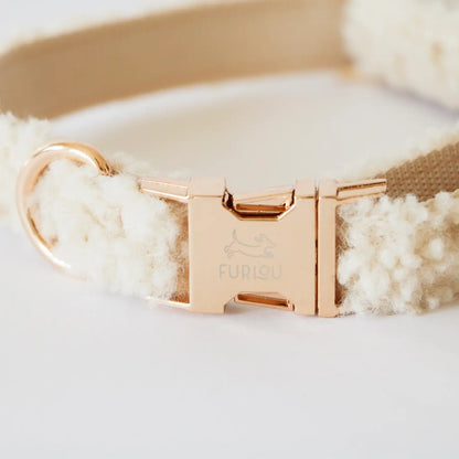 Sherpa Hundehalsband - Creme