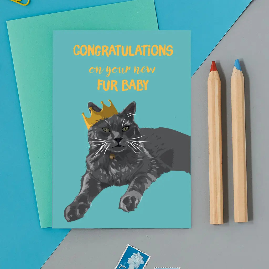 Herzlichen Glückwunsch zu Ihrem neuen Katzenbaby Karte